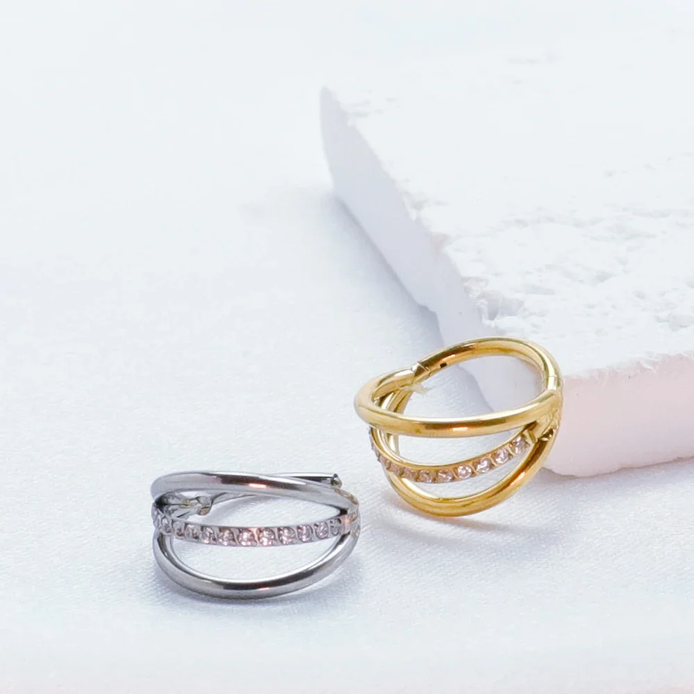Septum Piercing Clicker Hinged Segment CZ Nose Ring conch Zircon Cartilage F136 Titanium Ear Tragus Spiral Body Jewelry Charming
Septum Piercing Clicker Hinged Segment CZ Nose Ring conch Zircon Cartilage F136 Titanium Ear Tragus Spiral Body Jewelry Charming