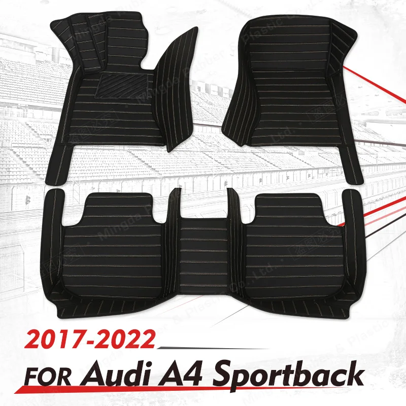 

Custom Car floor mats for AUDI A4 B9 Hatchback/Sportback 2017 2018 2019 2020 2021 2022 foot Pads automobile carpet interior