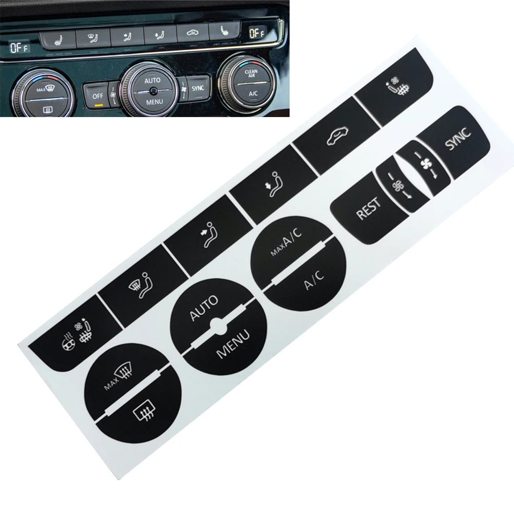 1x For TOURAN 2016-2018 A/C Center Control Button Worn Repair Kit Decals Stickers Air Panel Parts Interior Replacement Accessory
1x For TOURAN 2016-2018 A/C Center Control Button Worn Repair Kit Decals Stickers Air Panel Parts Interior Replacement Accessory
