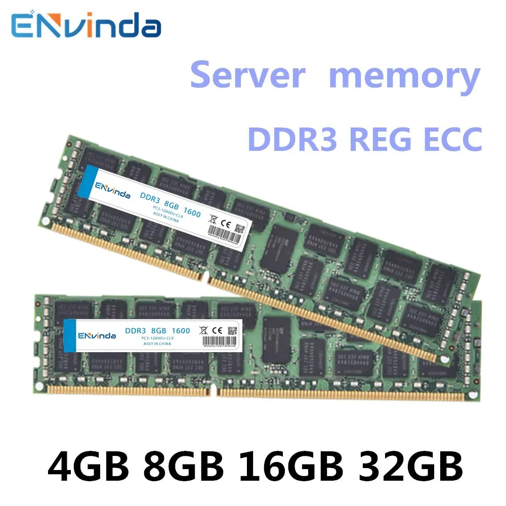 Серверная память DDR3 4 ГБ 8 16 32 REG ECC 1600 1333 1866 МГц PC3 ОЗУ поддержка материнской платы x79