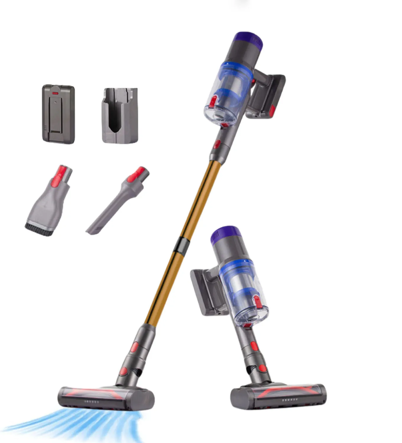 Cordless Vacuum Cleaner 28KPa 400W Powerful Vacuum Cleaners for Home 50 Mins Runtime LED Display Anti-Tangle Brush Lightweight
Cordless Vacuum Cleaner 28KPa 400W Powerful Vacuum Cleaners for Home 50 Mins Runtime LED Display Anti-Tangle Brush Lightweight