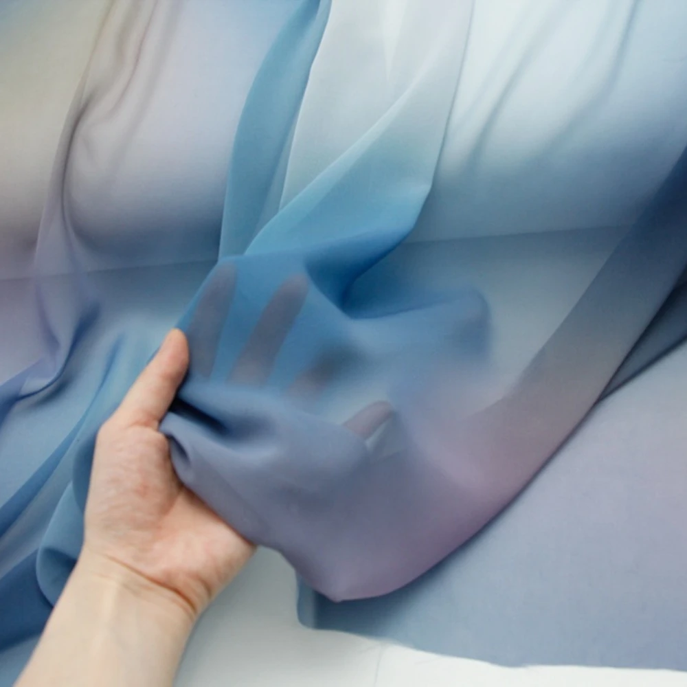 Haze Blue Purplish Blue Pink Purple Brown Irregular Tie-Dyed Chiffon Translucent Fabric Hanfu Fabric
Haze Blue Purplish Blue Pink Purple Brown Irregular Tie-Dyed Chiffon Translucent Fabric Hanfu Fabric