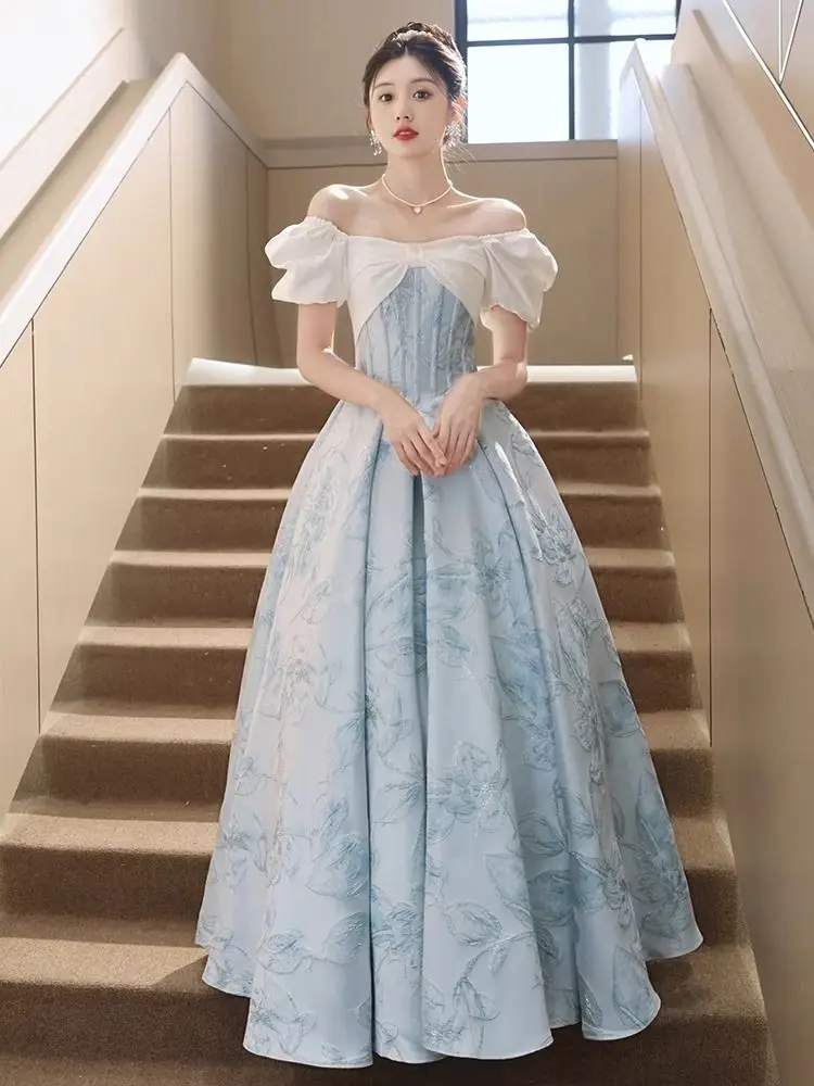 Harajpee Blue Evening Gown Long Style 2024 New Women Light Luxury Banquet Temperament Dresses Beautiful Romantic Chic Vestido
Harajpee Blue Evening Gown Long Style 2024 New Women Light Luxury Banquet Temperament Dresses Beautiful Romantic Chic Vestido