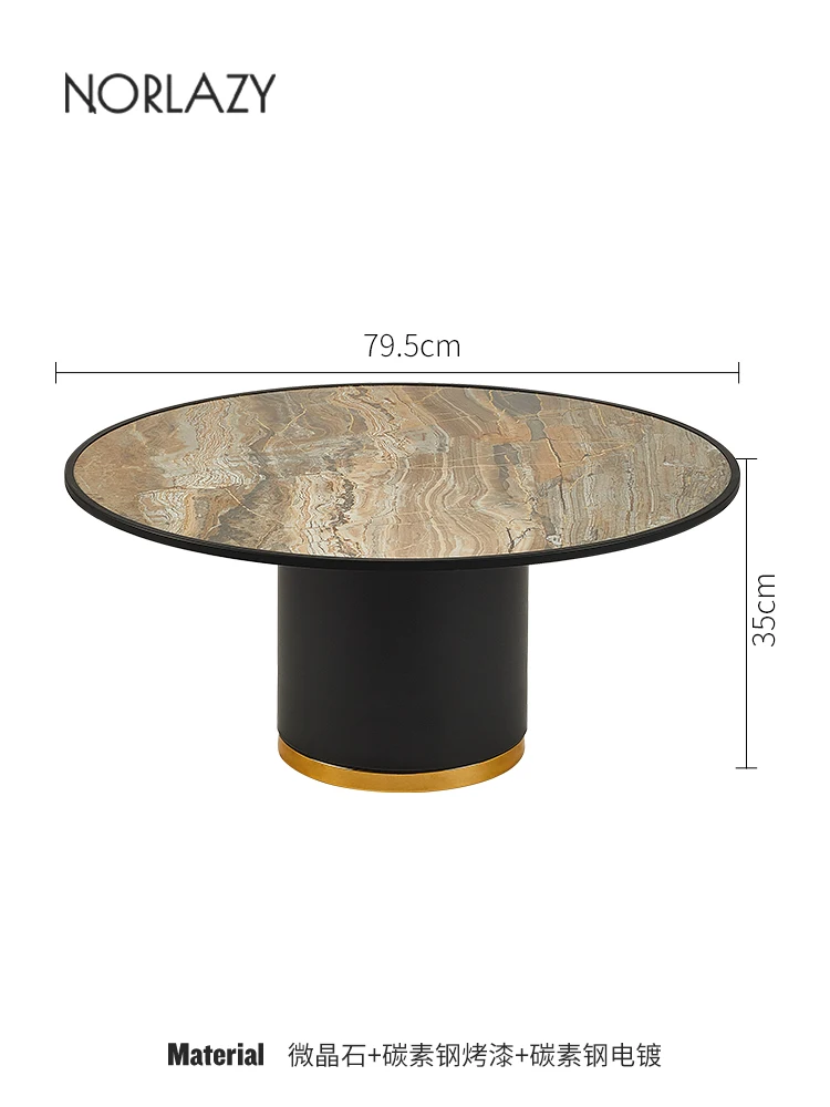 YY Living Room round Stone Plate Tea Table Small Apartment Glass Side Table Combination
YY Living Room round Stone Plate Tea Table Small Apartment Glass Side Table Combination