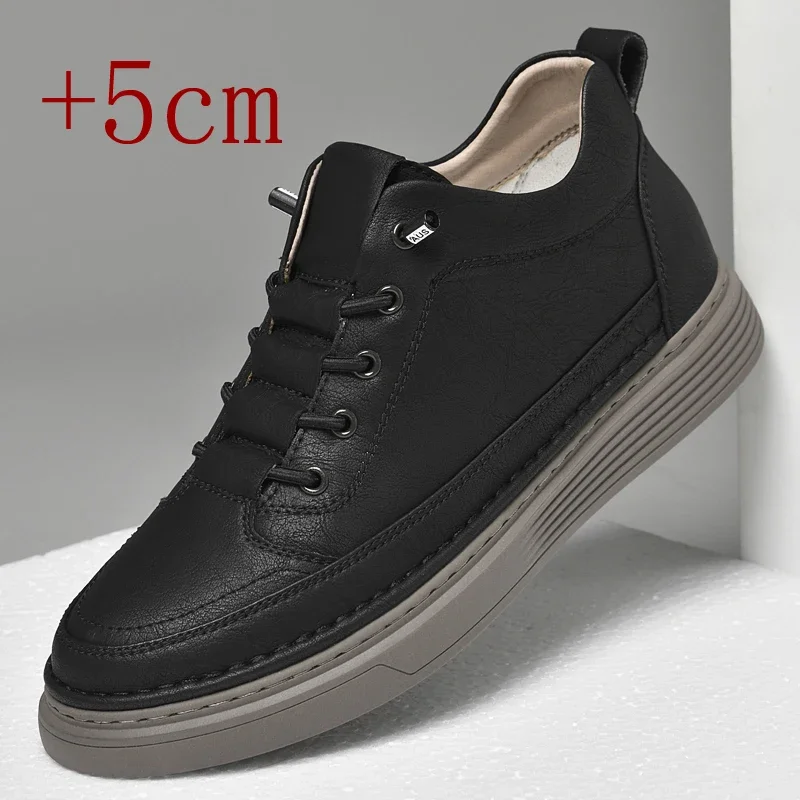 High Quality Leather Shoes Height Increase of 5cm Inside Outdoor Casual Hiking Short Boots Winter Sports Work Elevator Shoes
High Quality Leather Shoes Height Increase of 5cm Inside Outdoor Casual Hiking Short Boots Winter Sports Work Elevator Shoes