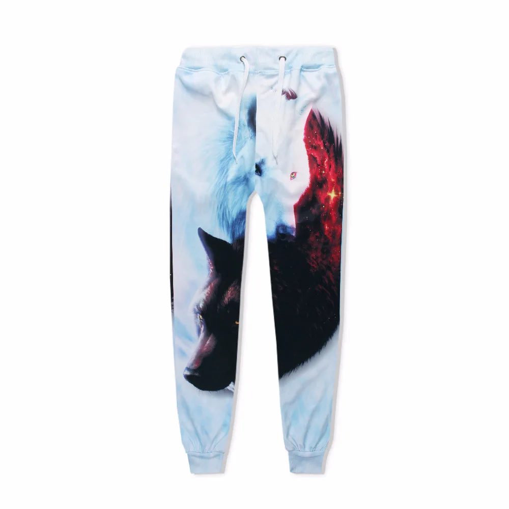 

3D Digital Lion Starry Sky Camouflage Printed Fashionable Casual Pants