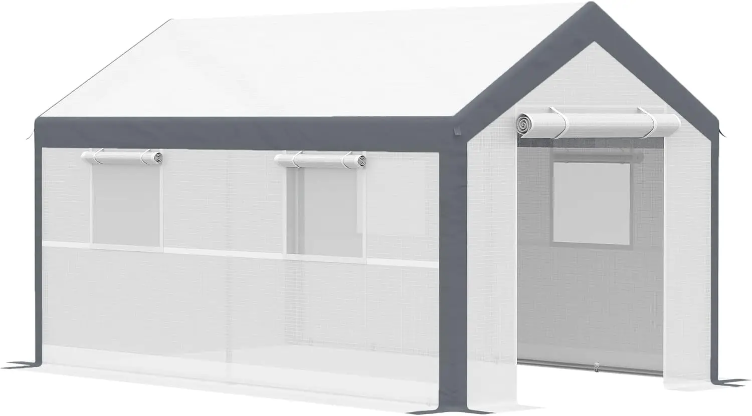 12'L x 7'W x 7'H/ 10'L x 7'W x 7'H Outdoor Walk-in Tunnel Greenhouse, Garden Warm Hot House with Roll Up Windows, Zippered Door
12'L x 7'W x 7'H/ 10'L x 7'W x 7'H Outdoor Walk-in Tunnel Greenhouse, Garden Warm Hot House with Roll Up Windows, Zippered Door