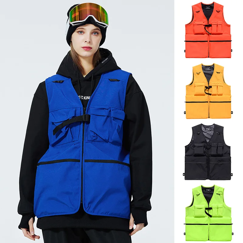 Men's and Women's Ski Vests Outdoor Windproof Waterproof Sports Sleeveless Jackets Travel Climbing Hiking Running Female Male
Men's and Women's Ski Vests Outdoor Windproof Waterproof Sports Sleeveless Jackets Travel Climbing Hiking Running Female Male