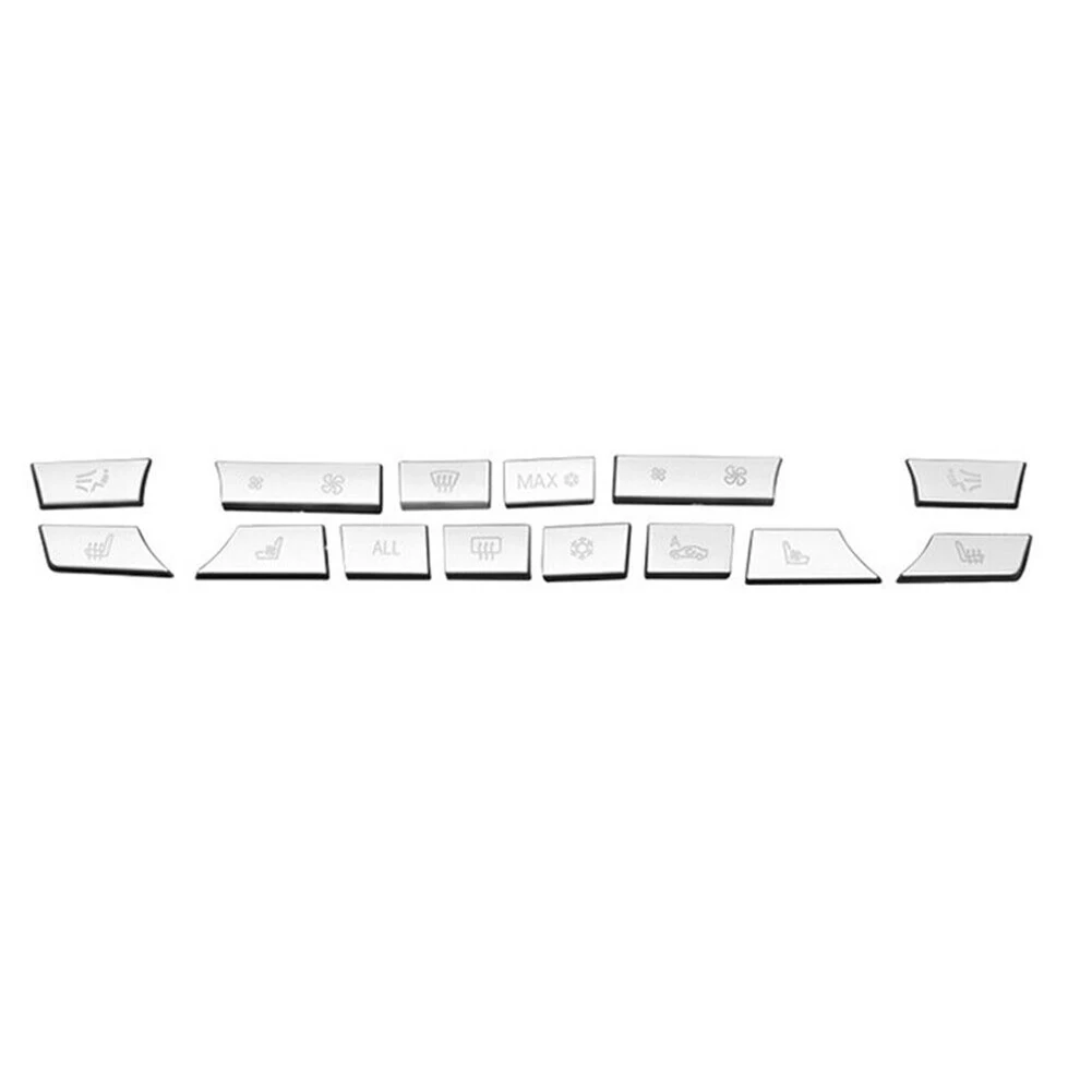 Accessories Button Cover Trim 14Pcs/Set ABS Chrome For BMW 5 6 7 F10 F07 F01 F02 Silver Trim Waterproof Durable
Accessories Button Cover Trim 14Pcs/Set ABS Chrome For BMW 5 6 7 F10 F07 F01 F02 Silver Trim Waterproof Durable