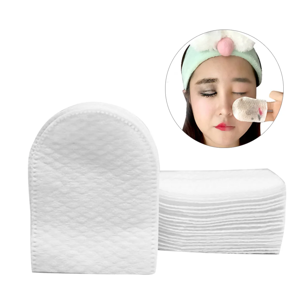 

U-shaped Pocket Cotton Pad Makeup Facial Cotton Pads Soft Cosmetic Pad with Storage Box for Face Make Up Removing