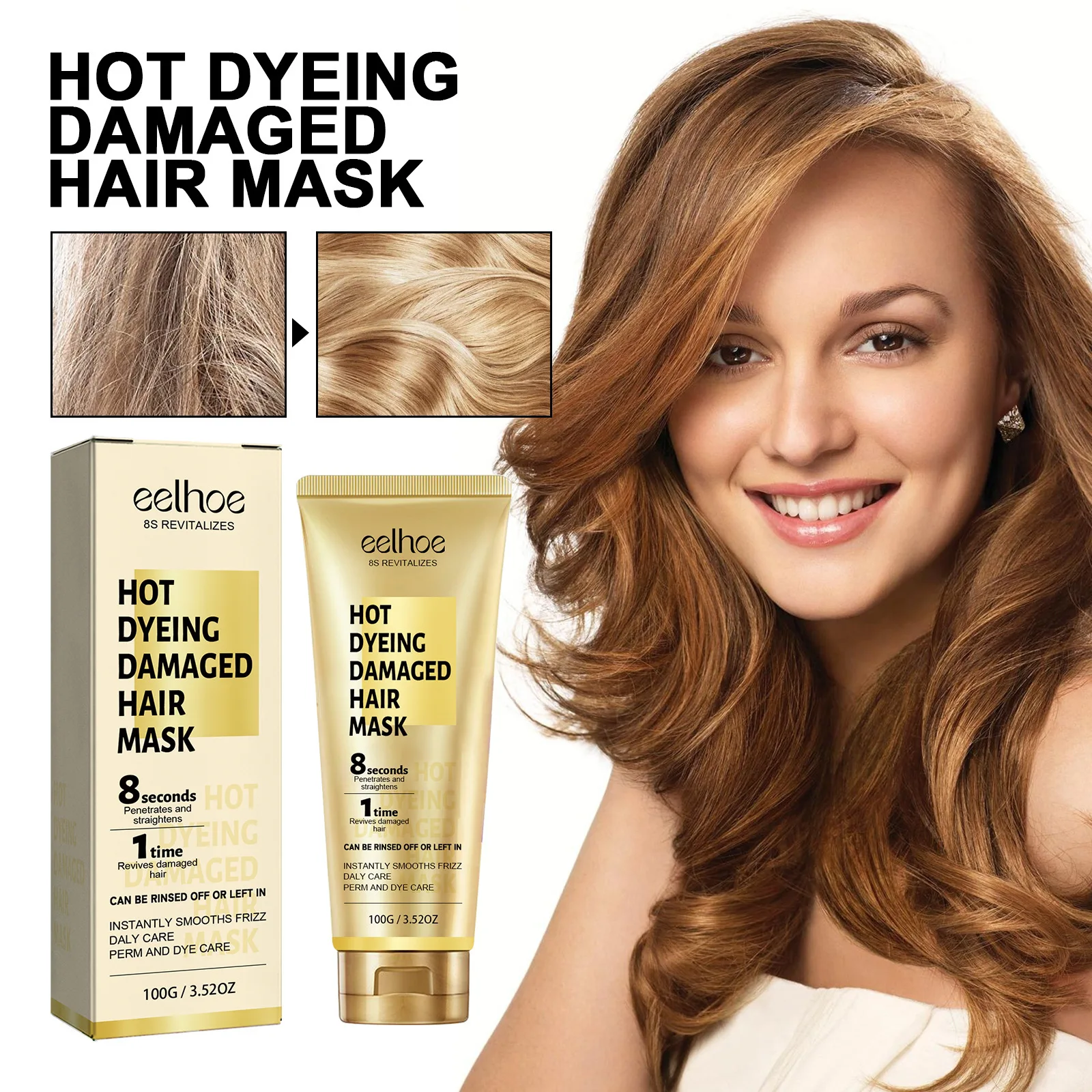 100g Eelhoe Keratin Hair Neck Cream Repair Hairs Damage Dry and Dry Manic Moisturizing Soft Hair Care Keratin Hair Treatment
100g Eelhoe Keratin Hair Neck Cream Repair Hairs Damage Dry and Dry Manic Moisturizing Soft Hair Care Keratin Hair Treatment