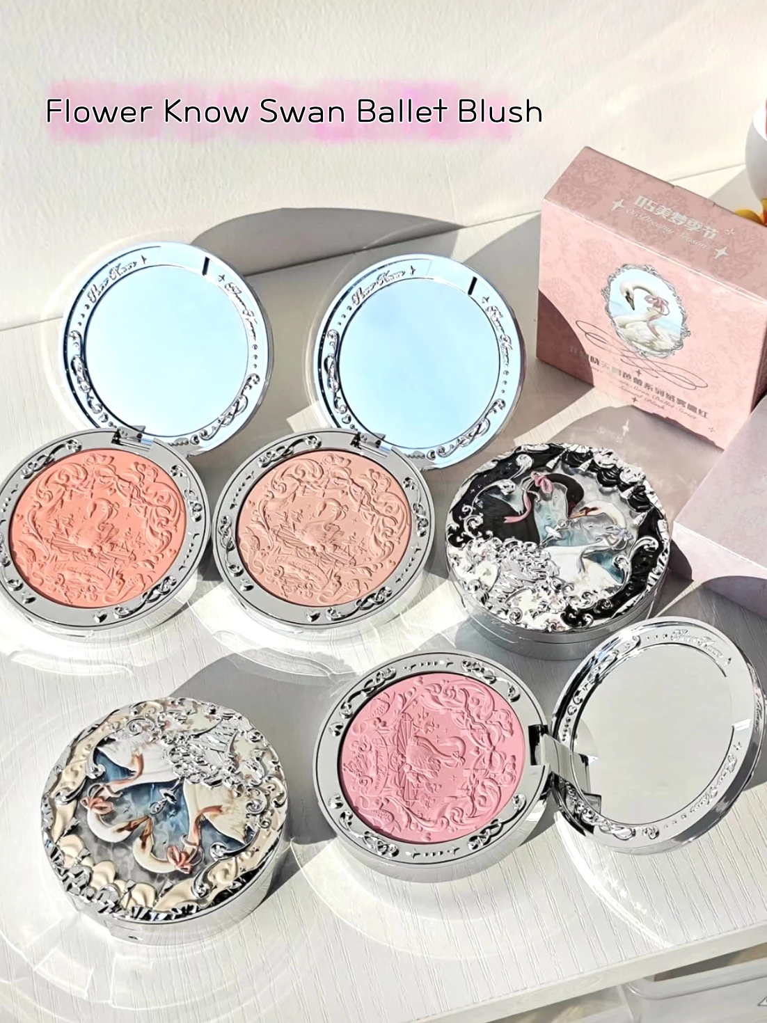 Flower Knows Swan Ballet Series Swan Embossed Blush 5g Lasting Natural Waterproof Blush Cosmetic
Flower Knows Swan Ballet Series Swan Embossed Blush 5g Lasting Natural Waterproof Blush Cosmetic