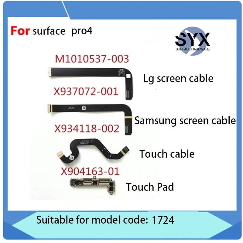 For Microsoft Surface Pro4 Pro 4 1724 touch cable LCD flexible cable connector touch board X937072-001 X934118-002
For Microsoft Surface Pro4 Pro 4 1724 touch cable LCD flexible cable connector touch board X937072-001 X934118-002