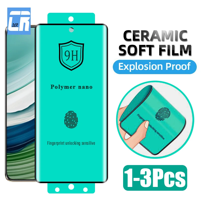 

Full Curved Ceramic Soft Film for Huawei Mate 50 40 60 Pro Plus Screen Protector for Huawei P60 P50 P40 P30 Nova 11 Ultra 10 9