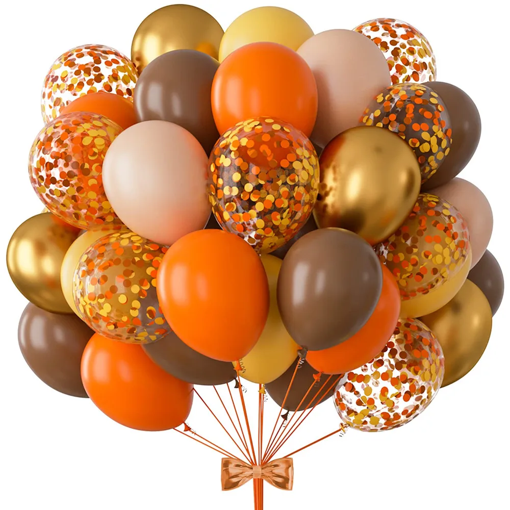 30pcs Orange Black Confetti Balloons Refro Brown Latex Balloons Autumn Wedding Thanksgiving Halloween Party Decor Baby Shower
30pcs Orange Black Confetti Balloons Refro Brown Latex Balloons Autumn Wedding Thanksgiving Halloween Party Decor Baby Shower