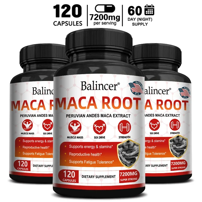 Maca Extract Supplement - Suitable for Men and Women - Vegan and Gluten-Free - Men's Energy, Strength, Overall Health
Maca Extract Supplement - Suitable for Men and Women - Vegan and Gluten-Free - Men's Energy, Strength, Overall Health