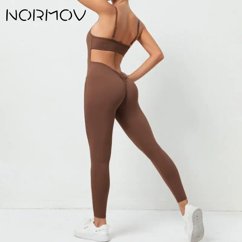 NORMOV Solid Playsuit Female Bodycon Quick Drying Women Sports Set Yoga Set Breathable Gym Set One-Piece Sportwear Slimmer
NORMOV Solid Playsuit Female Bodycon Quick Drying Women Sports Set Yoga Set Breathable Gym Set One-Piece Sportwear Slimmer
