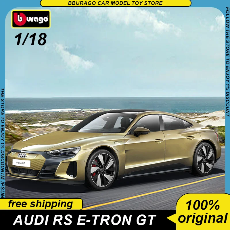 Спортивный Автомобиль Bburago 1:18 Audi RS E-Tron GT, модель литых под давлением, модель из сплава, роскошный автомобиль, коллекционная игрушка, украшения, подарок для детей
Спортивный Автомобиль Bburago 1:18 Audi RS E-Tron GT, модель литых под давлением, модель из сплава, роскошный автомобиль, коллекционная игрушка, украшения, подарок для детей