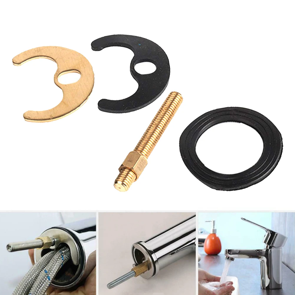 4pcs Faucet Mounting/fixing Kit Single Hole Hot Cold Water Faucet Horseshoe Piece Fastener Repairing Tools Home Hardwares
4pcs Faucet Mounting/fixing Kit Single Hole Hot Cold Water Faucet Horseshoe Piece Fastener Repairing Tools Home Hardwares