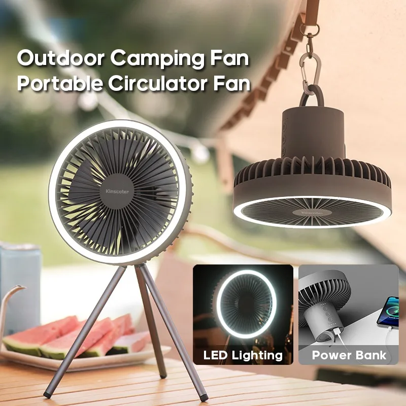 10000mAh 4000mAh Camping Fan Rechargeable Desktop Portable Circulator Wireless Ceiling Electric Fan with Power Bank LED Lighting
10000mAh 4000mAh Camping Fan Rechargeable Desktop Portable Circulator Wireless Ceiling Electric Fan with Power Bank LED Lighting
