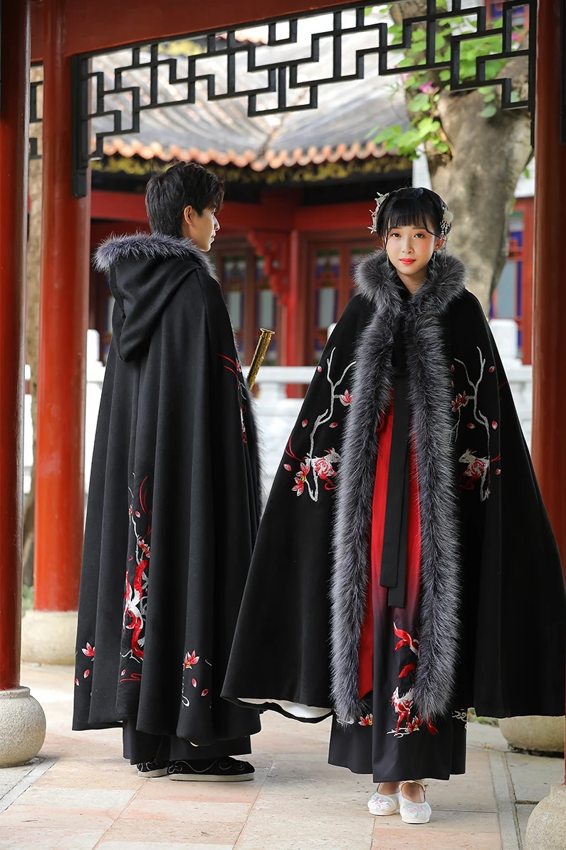 Мужская накидка Hanfu, Женское зимнее теплое пальто, толстое пальто в китайском стиле, традиционная Династия Тан, женская одежда для косплея, Черная
Мужская накидка Hanfu, Женское зимнее теплое пальто, толстое пальто в китайском стиле, традиционная Династия Тан, женская одежда для косплея, Черная