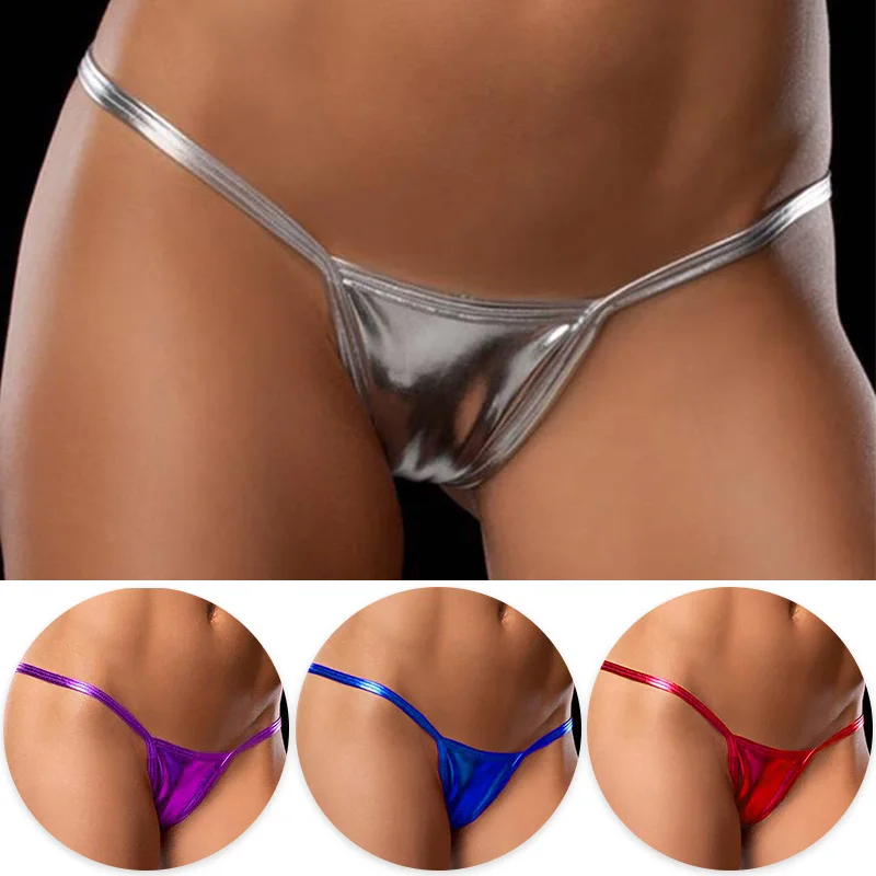 Attractive Shiny Mini Sexy Underwear Women'S Underwear Metal Pu Leather String Women'S Underwear G-String
Attractive Shiny Mini Sexy Underwear Women'S Underwear Metal Pu Leather String Women'S Underwear G-String