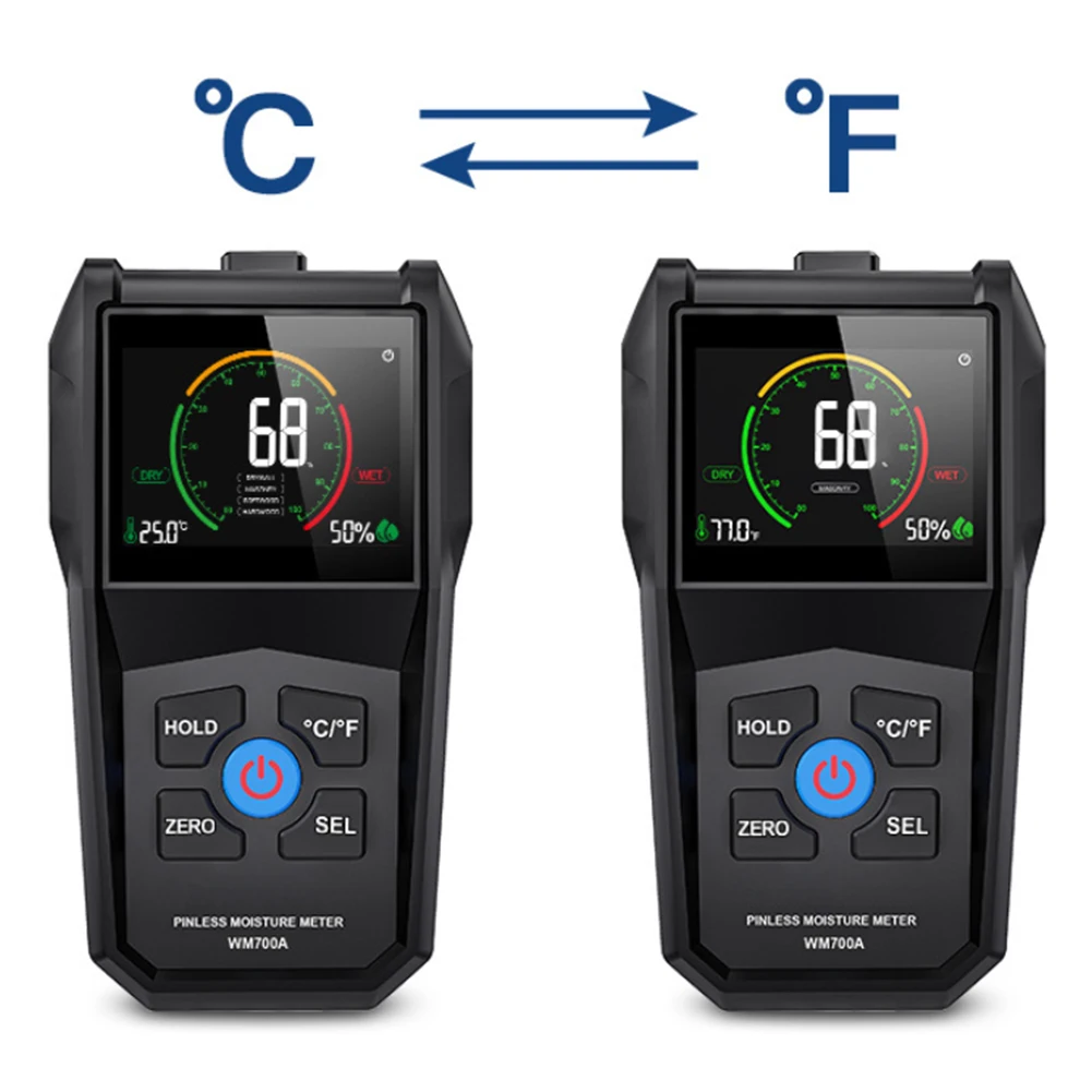 Full Angle Inverted Moisture Detector Wood Moisture Meter Temperature Humidity Hardwood Temperature Humidity Measurement
Full Angle Inverted Moisture Detector Wood Moisture Meter Temperature Humidity Hardwood Temperature Humidity Measurement