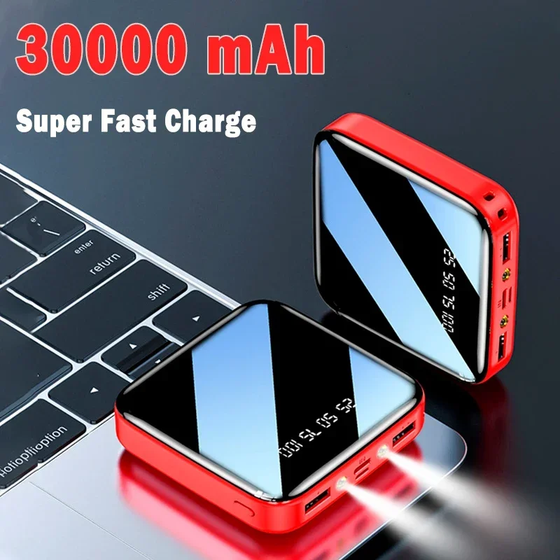 30000mAh Mini Power Bank Portable Super Fast Charger External Battery Pack With Digital Display For Xiaomi iPhone Samsung New 
30000mAh Mini Power Bank Portable Super Fast Charger External Battery Pack With Digital Display For Xiaomi iPhone Samsung New