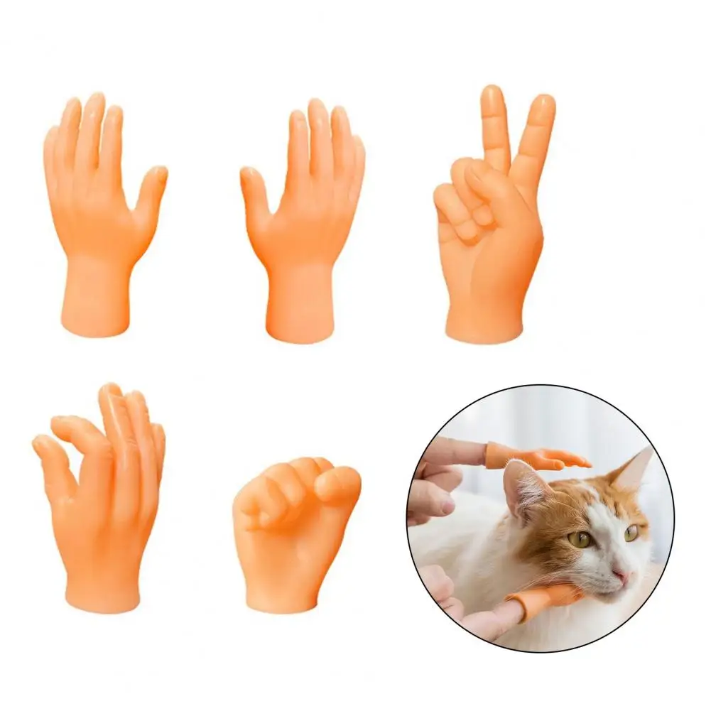 

Mini Finger Toy Finger Toy Set for Cats Little Hands Cat Massage Toy Realistic Mini Finger Model Pet for Left for Playtime