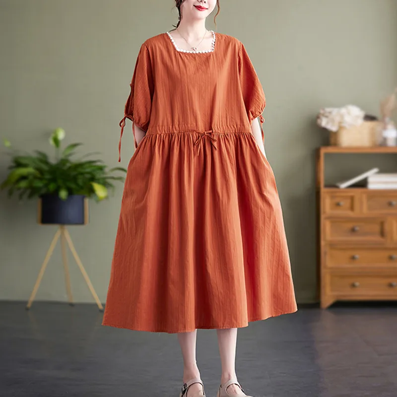 2023 New Arrival French Fashion Square Collar Vintage Hepburn Style Black Summer Dress Office Lady Work Dress Women Casual Dress
2023 New Arrival French Fashion Square Collar Vintage Hepburn Style Black Summer Dress Office Lady Work Dress Women Casual Dress