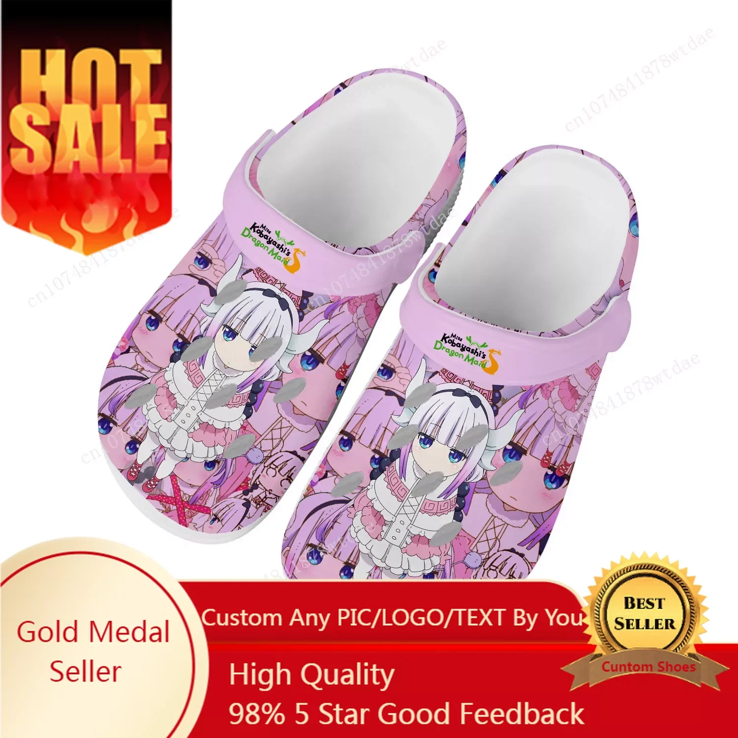 

Miss Kobayashi Dragon Maid Tohru Home Clogs Men Women Youth Boy Girl Customize Water Shoes Garden Beach Hole Slippers Sandals