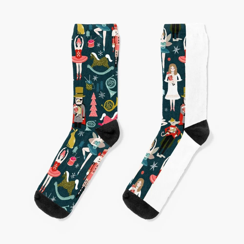 

Nutcracker Ballet by Andrea Lauren Socks snow socks cotton non-slip soccer stockings Children's socks Woman Socks Men's