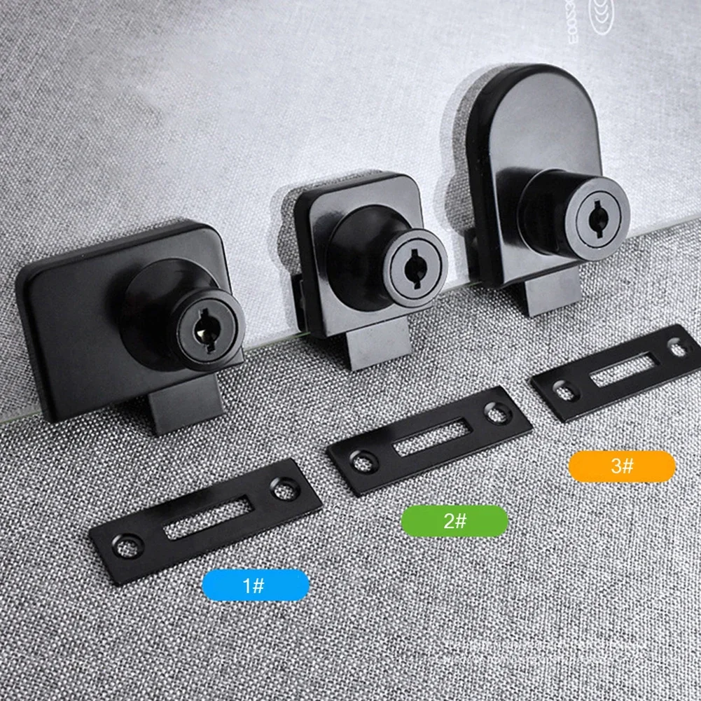 Showcase Cabinet Lock 2x Key Accessories Black Cabinet Display For 5-8mm Glass Glass Door Lock Metal No Drilling
Showcase Cabinet Lock 2x Key Accessories Black Cabinet Display For 5-8mm Glass Glass Door Lock Metal No Drilling
