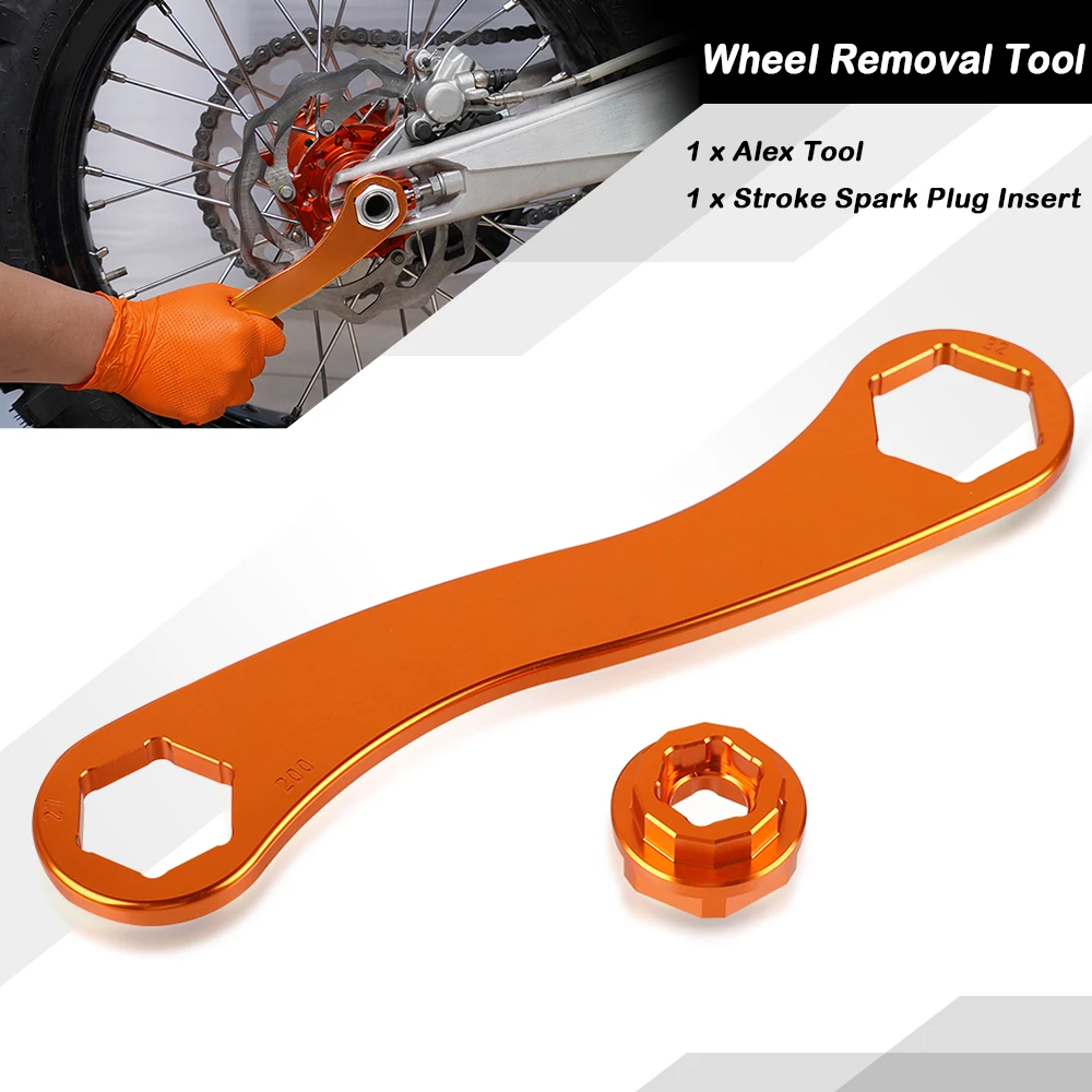 Front Rear Wheel Axle Wrench Removal Tool For 125-530 EXC/EXCF/XC/XCW/XCF/SX/SXF 690-1090 Adventure/DUKE/LC4/SUPERMOTO 2022 2023
Front Rear Wheel Axle Wrench Removal Tool For 125-530 EXC/EXCF/XC/XCW/XCF/SX/SXF 690-1090 Adventure/DUKE/LC4/SUPERMOTO 2022 2023