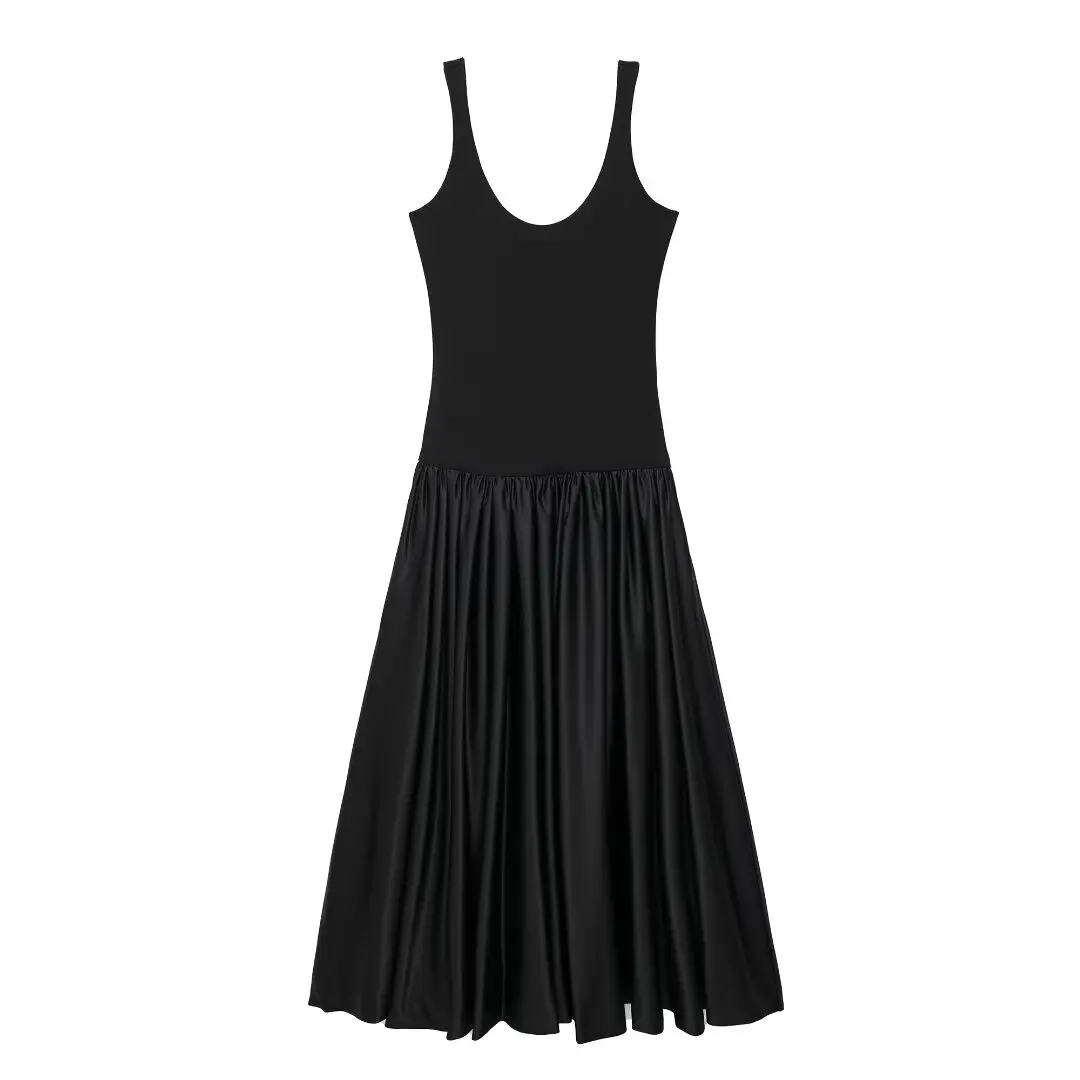 Women's 2023 New Chic Fashion Tight Version Black Stitching Long Sleeveless Vest Dress Retro Women's Dress Mujer
Women's 2023 New Chic Fashion Tight Version Black Stitching Long Sleeveless Vest Dress Retro Women's Dress Mujer