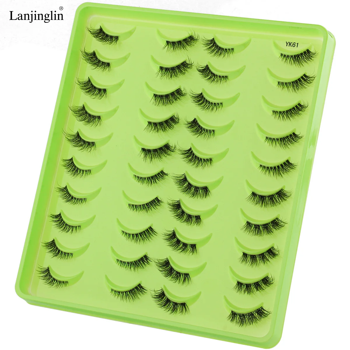3/20/21Pairs False Eyelashes Wispy Lashes Dramatic Thick Fake Eyelashes Faux 3D Mink Fluffy Strip False Lashes Pack Makeup Tools 18 S749b806461ea4528b61b5d9a15e683248