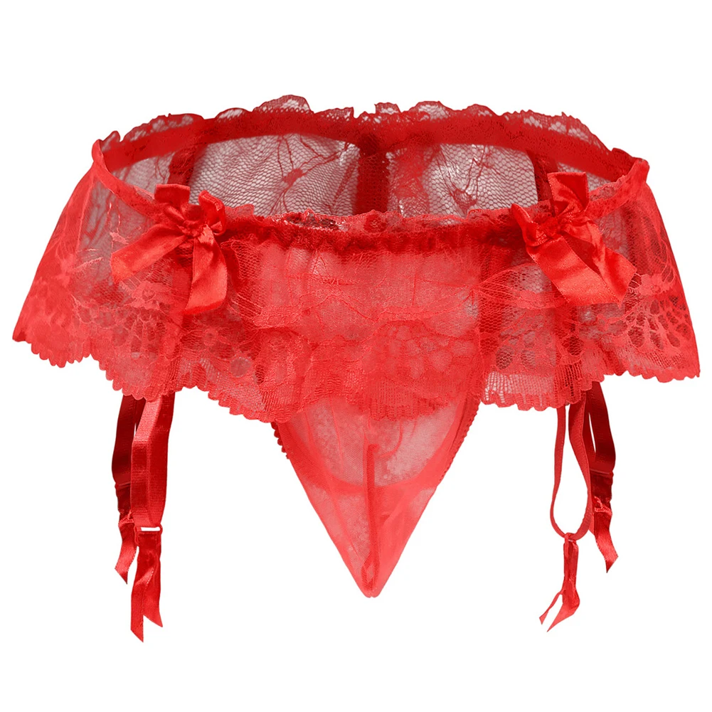 Men Sissy Pouch Thong Briefs Sheer Lace See Through Underpants Skirt Border Garter Belts G String Underwear Seductive Lingerie
Men Sissy Pouch Thong Briefs Sheer Lace See Through Underpants Skirt Border Garter Belts G String Underwear Seductive Lingerie