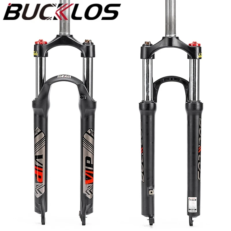 

Велосипедная вилка с подвеской BUCKLOS, 26, 27,5, 29 дюймов, вилка из алюминиевого сплава для горного велосипеда, 9*100 мм, стандартный тормоз, быстросъемный QR