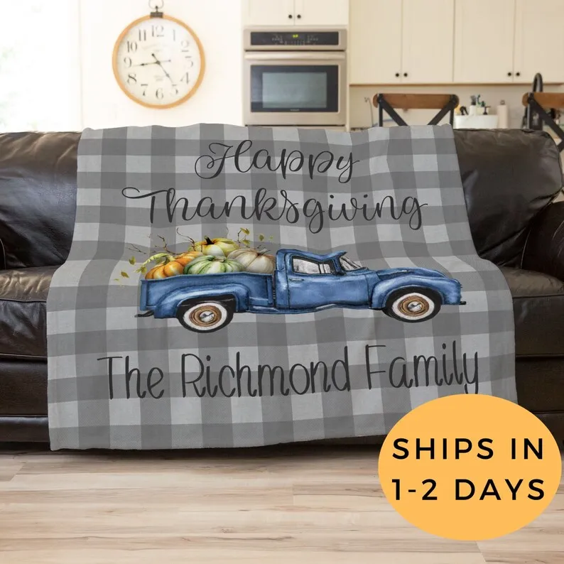 Thanksgiving Gift Ideas, Home Decor The Name Family, Personalized Throw Blanket, Customized Name Blanket, Thanksgivng Decoration
Thanksgiving Gift Ideas, Home Decor The Name Family, Personalized Throw Blanket, Customized Name Blanket, Thanksgivng Decoration