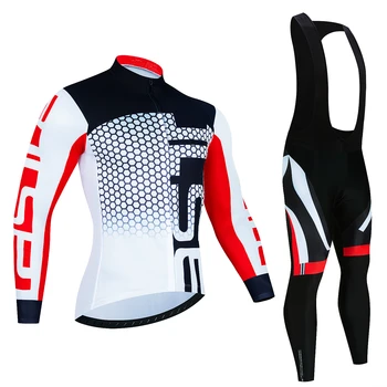 Eleve sua Experiência de Ciclismo com o HUUB Jersey Set: Conforto e Desempenho Inigualáveis 10 2024 Pro Cycling Jerseys Sets Autumn Riding Long Sleeves Men Cycling Bib Set Bicycle Clothing Spring MBT Breathable Bike Clothes