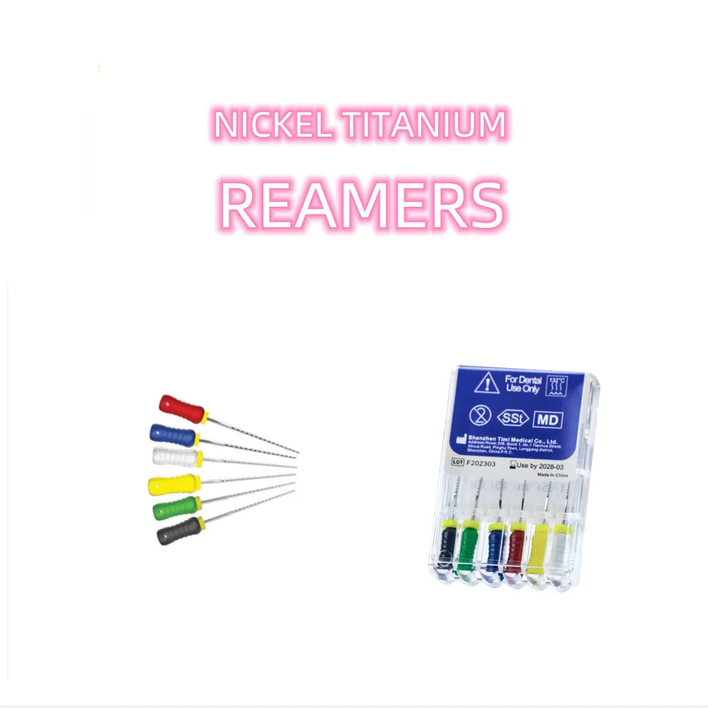 6pcs Nickel Titanium Stainless Steel Reamers Good Quality 10boxes Dental Endodontic Files For Root Canal Treatment Endo Files
6pcs Nickel Titanium Stainless Steel Reamers Good Quality 10boxes Dental Endodontic Files For Root Canal Treatment Endo Files