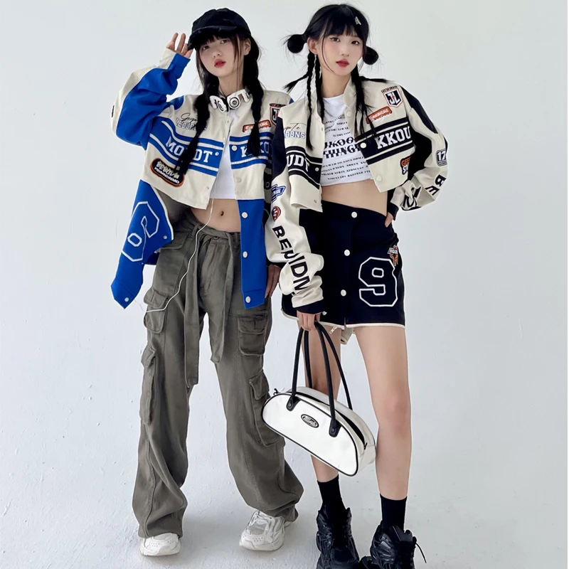 letter embroidery jackets coats women's new street trend all-match baseball uniform couple loose top Detachable into 2-piece set
letter embroidery jackets coats women's new street trend all-match baseball uniform couple loose top Detachable into 2-piece set