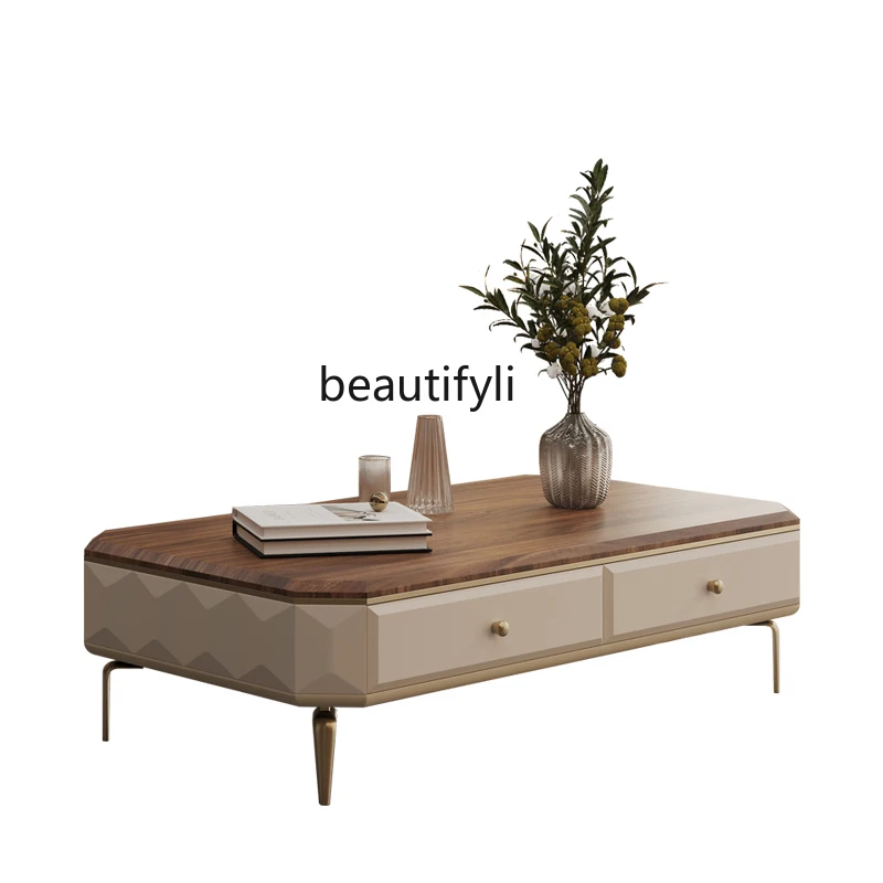 High-End Affordable Luxury Solid Wood Coffee Table TV Cabinet Combination Household Small Apartment Simple Living Room New
High-End Affordable Luxury Solid Wood Coffee Table TV Cabinet Combination Household Small Apartment Simple Living Room New
