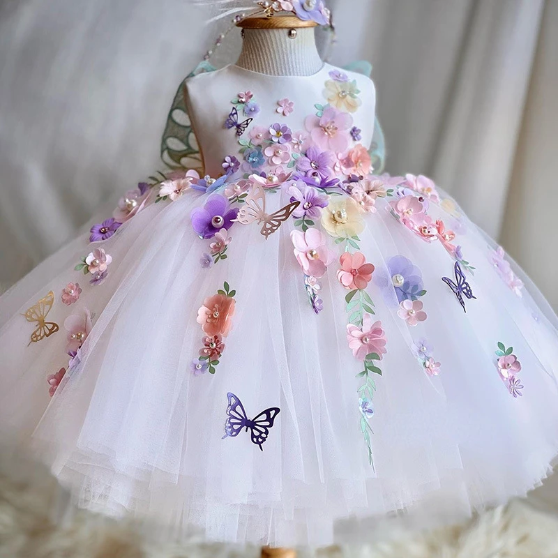 Fairy O-neck Sleevelsss Satin Mesh Spliced Ball Gown Exquisite Heavy Flower Appliques Vestidos Back Hollow Out Bow Design Dress
Fairy O-neck Sleevelsss Satin Mesh Spliced Ball Gown Exquisite Heavy Flower Appliques Vestidos Back Hollow Out Bow Design Dress