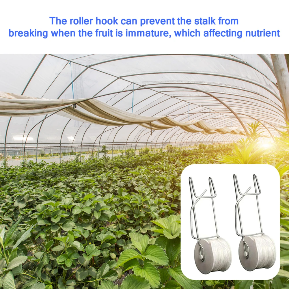 6Pacs 15M Plant Roller Hooks Growing Trellis Support Kit Vine Tomato Trellis Kit For Cucumbers Tomatoes Melons Peas
6Pacs 15M Plant Roller Hooks Growing Trellis Support Kit Vine Tomato Trellis Kit For Cucumbers Tomatoes Melons Peas