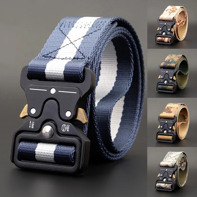 Army Style Men's Belt Outdoor Hunting Tactical Tools Multifunction Combat Survival Belt Men Military Canvas Waistband
Army Style Men's Belt Outdoor Hunting Tactical Tools Multifunction Combat Survival Belt Men Military Canvas Waistband