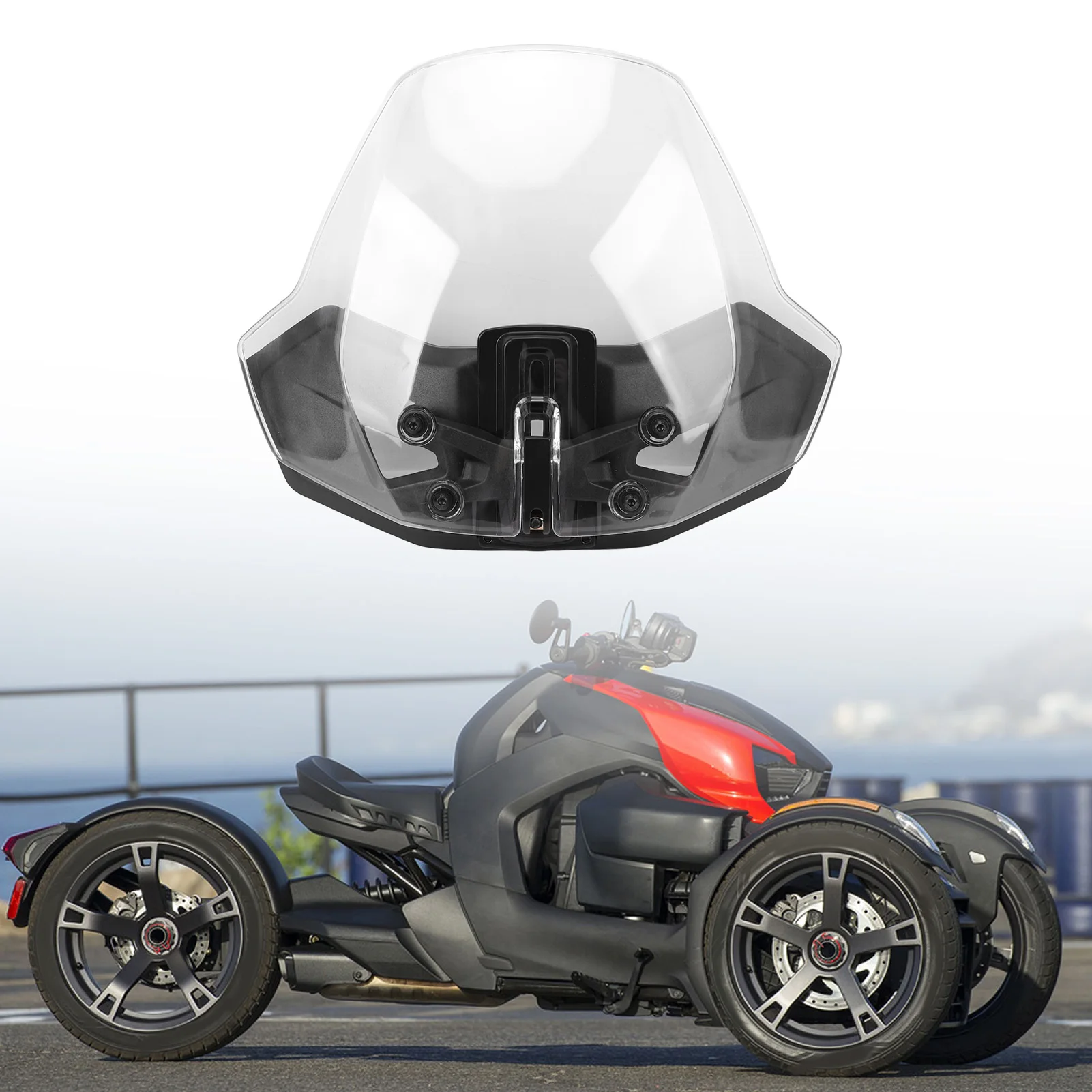 Регулируемое ветровое стекло 219401032 шт. аэродинамический улучшающий комфорт спортивный ветрозащитный экран для Can-Am Ryker 600 900 ралли спорт 
Регулируемое ветровое стекло 219401032 шт. аэродинамический улучшающий комфорт спортивный ветрозащитный экран для Can-Am Ryker 600 900 ралли спорт