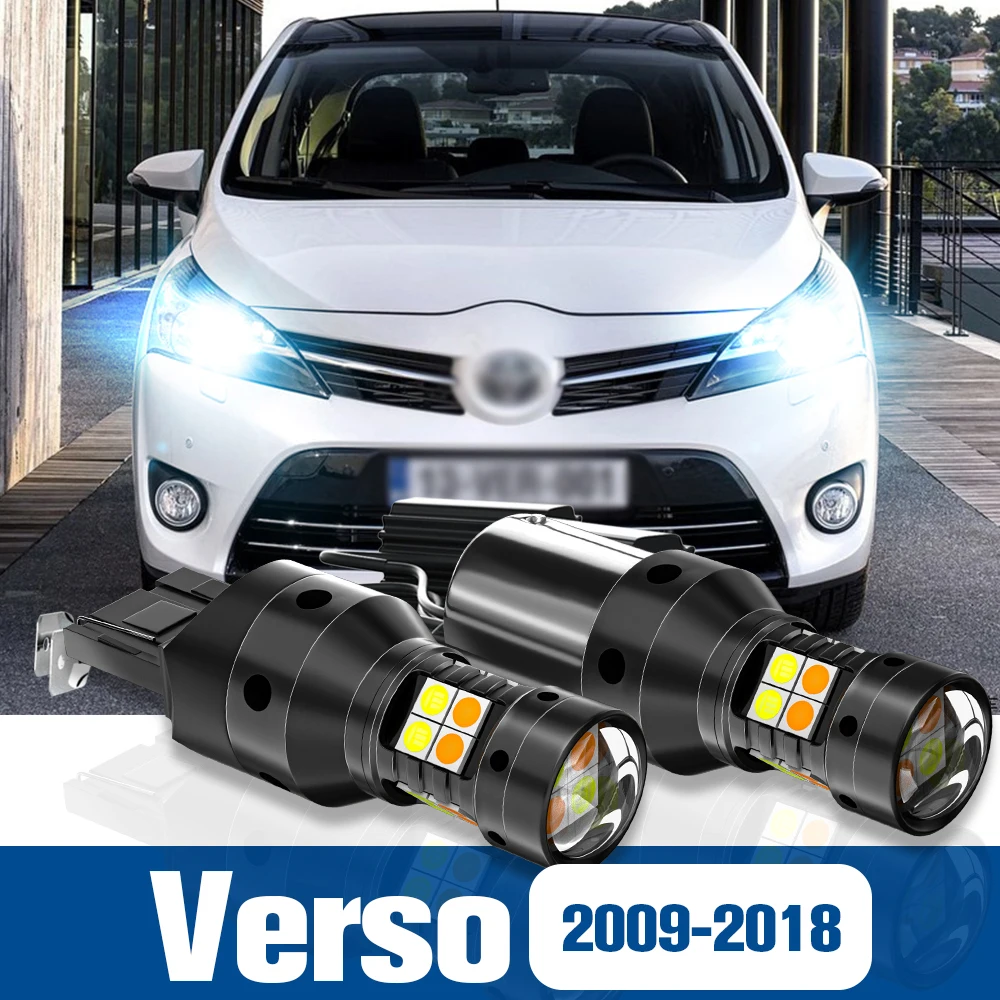 2pcs LED Dual Mode Turn Signal+Daytime Running Light DRL Accessories Canbus For Toyota Verso Verso-S 2009-2018 2010 2011 2014
2pcs LED Dual Mode Turn Signal+Daytime Running Light DRL Accessories Canbus For Toyota Verso Verso-S 2009-2018 2010 2011 2014