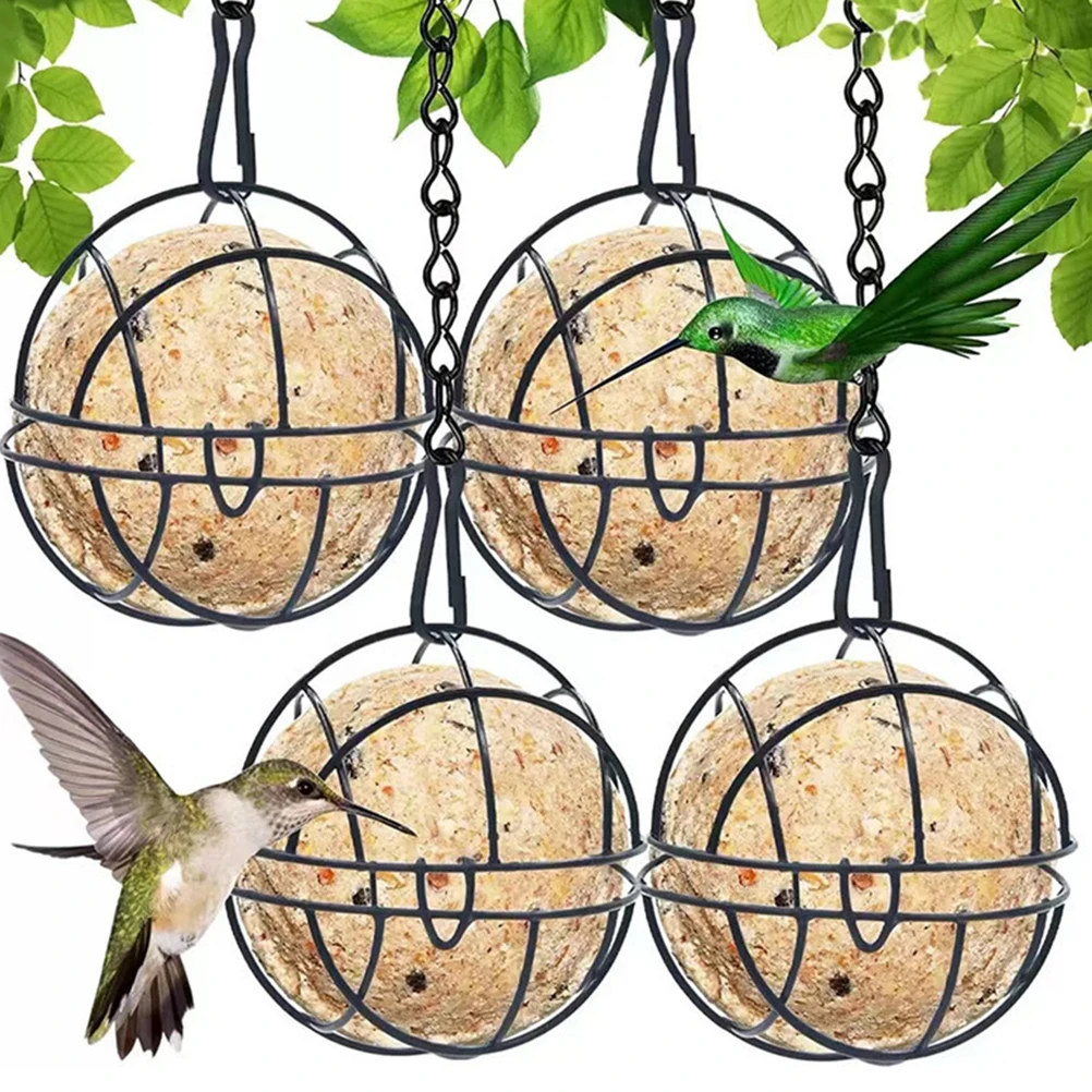 4Pcs Hanging Bird Feeders for Sparrow Robin Wild/Pet Birds Outdoor Durable Metal Food Holder Fat Ball Container Easy to Refill
4Pcs Hanging Bird Feeders for Sparrow Robin Wild/Pet Birds Outdoor Durable Metal Food Holder Fat Ball Container Easy to Refill
