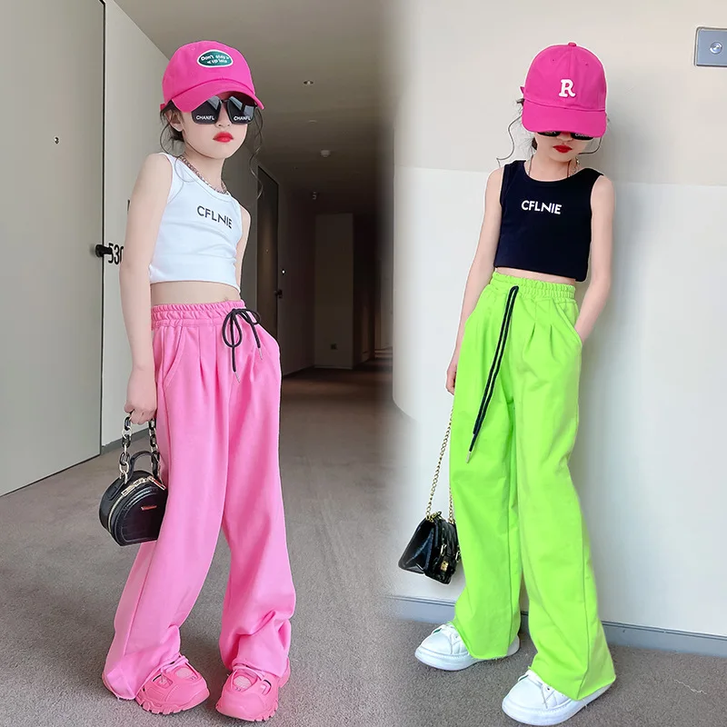 Clothing For Girls 8 10 12 Years Cotton Wide Leg Pants Spring Autumn Children Outdoor Clothes
Clothing For Girls 8 10 12 Years Cotton Wide Leg Pants Spring Autumn Children Outdoor Clothes